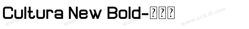 Cultura New Bold字体转换